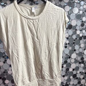 Elan Cream Short Sleeve Women's Top